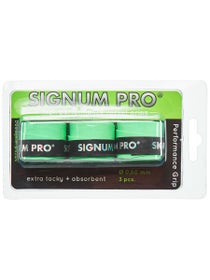 Overgrip Signum Pro Performance Grip, Verde, 3 unidades