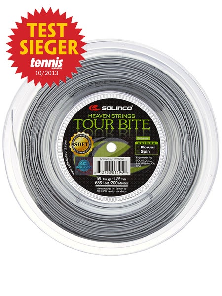 Solinco Tour Bite 16L 1.25mm Tennis Strings 200M Reel