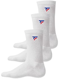 Tecnifibre 3-Pack High Cut Socks White