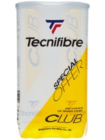 Tecnifibre Club Tennis 4 Ball Can Bi-Pack 