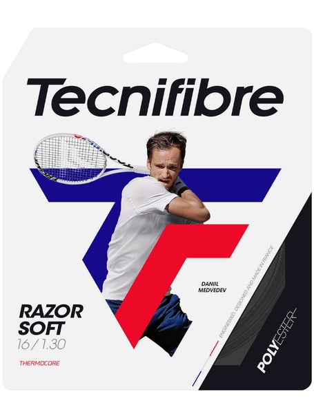 Tecnifibre Razor Soft 1.30mm Tennissaite 12,2m Set Schwarz