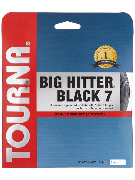 Tourna Poly Big Hitter Black 1.25mm Tennissaite 12,2m Set