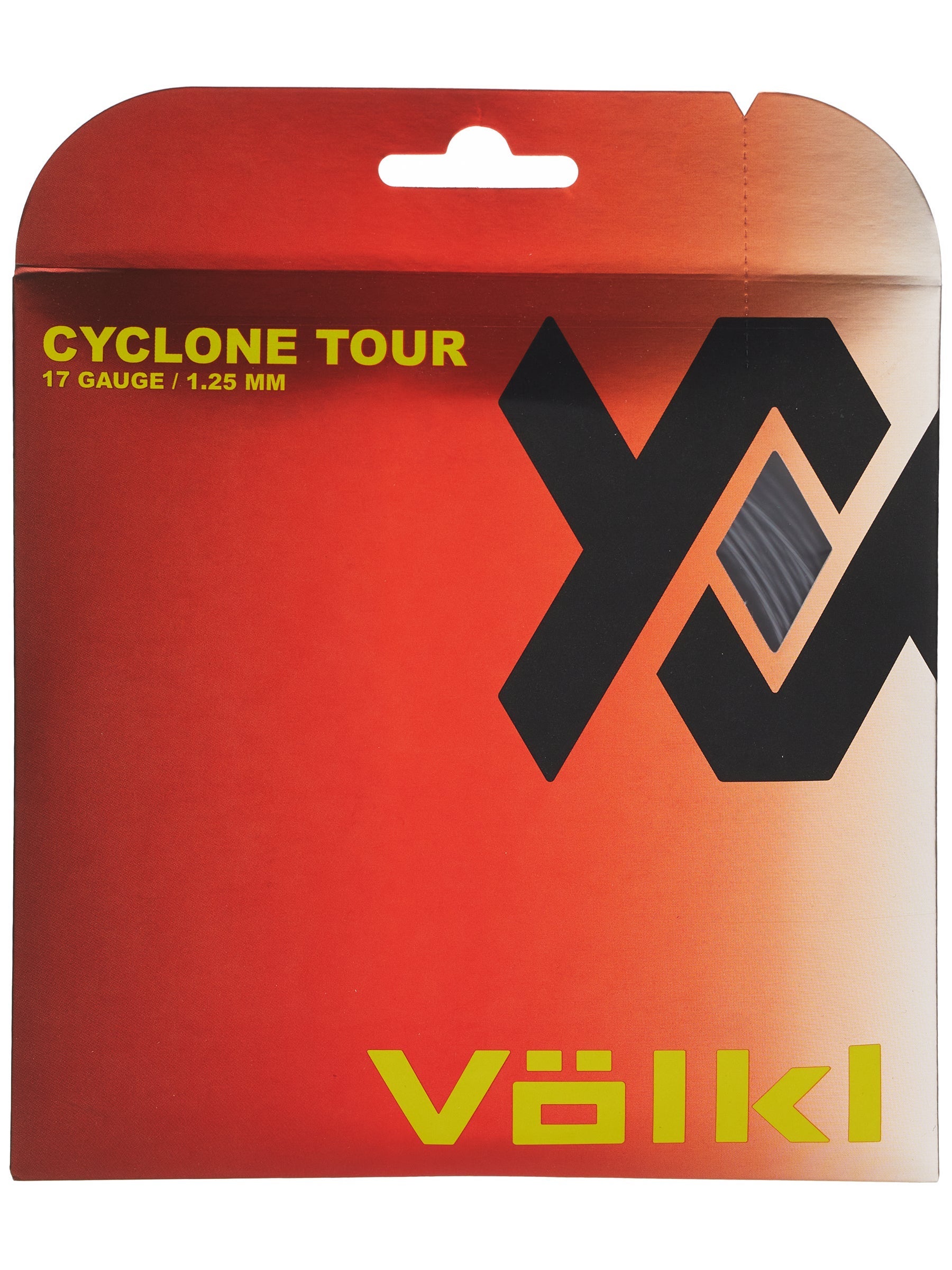 VOLKL CYCLONE TOUR TENNIS STRING 1.25MM 17G RRP £15 RED ONE 12M SET 