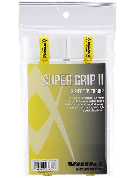 Confezione da 12 Overgrip Volkl Super Grip II Bianco