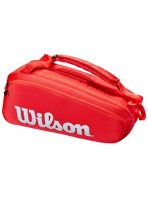 Wilson Super Tour 6er-Tennistasche Rot
