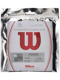 Wilson Champions Choice Duo Tennissaite (Alu Power Rough + Naturdarm)