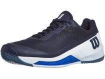 Chaussures Homme Wilson Rush Pro 4.0 Marine/Blanc/Bleu - TERRE BATTUE
