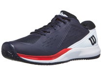 Wilson Rush Pro Ace Clay Navy/White/Red Men's Shoes