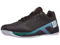 Wilson Rush Pro 4.0 Blade Clay Black/Teal Men's Shoes