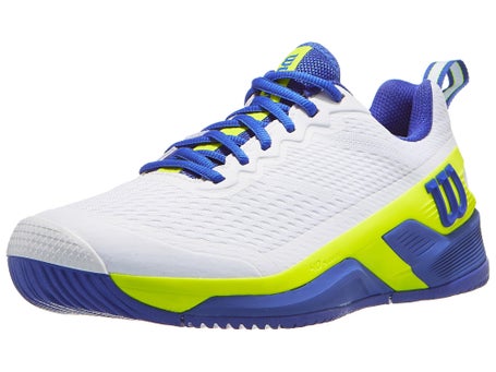 Scarpe Wilson Rush Pro 4.5 Bianco Blu Giallo Uomo TUTTE LE SUPERFICI