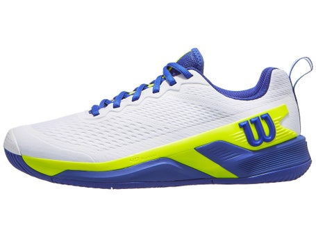 Wilson Rush Pro 4.5 AC\White/Blue/Yellow Mens Shoe