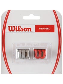 2 Anti-vibrateurs Wilson Pro Feel Rouge/Argent