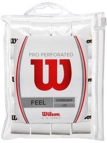 Wilson Pro Perforated Overgrip 12 Pack White