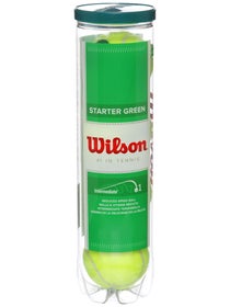 Wilson Starter Play Green/Stage 1 Tennis 4 Ball Can 