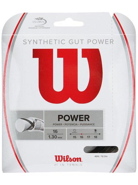 Wilson Synthetic Gut Power 1.30mm Tennissaite 12.2m Set