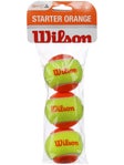 Wilson Starter Orange/Stage 2 Tennisblle (3er Pack)