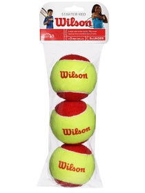 Bolsa de 3 pelotas Wilson Starter Stage 3 - Rojo