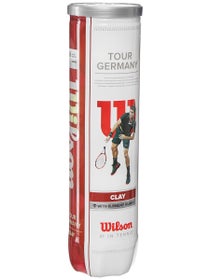 Tubo da 4 palline Wilson Tour Germania Tennis