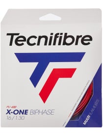 Tecnifibre X-One Biphase 1.30mm Tennissaite (Rot) - 12m Set
