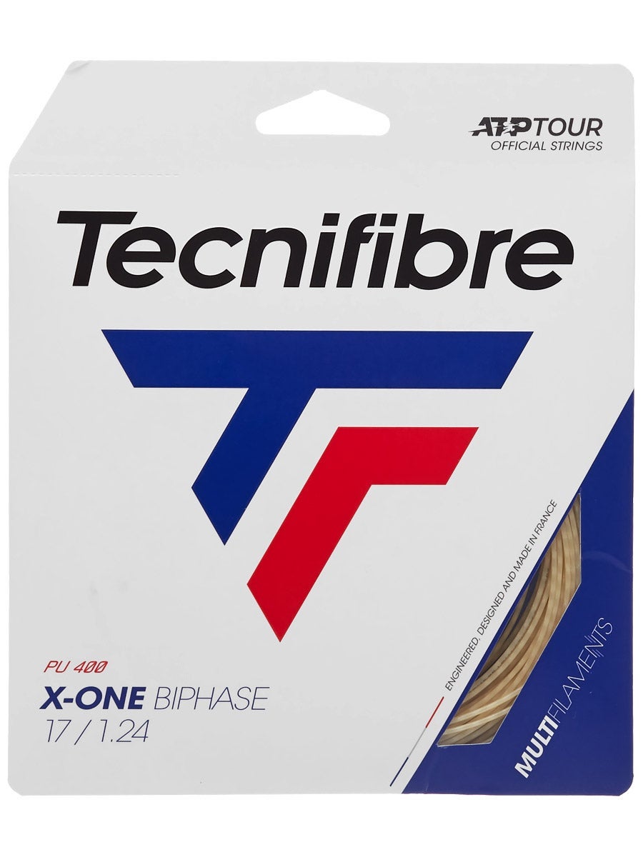 *NEU*Tecnifibre X-One Biphase Saitenset 12m Tennis 1.24mm natural string set new 