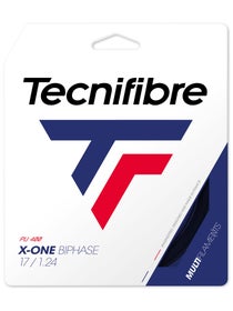 Tecnifibre X-One Biphase 1.24mm Tennissaite - 12m Set (Schwarz)