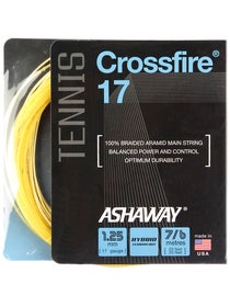 Cordage Hybride Ashaway Crossfire Kevlar 
1,25 mm + Boyau Synthtique 1,30 mm