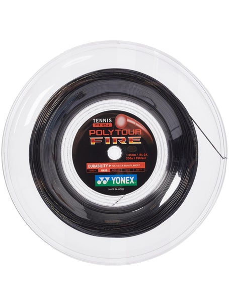 Bobina Yonex Poly Tour Fire 1.25 16L Nero 200m
