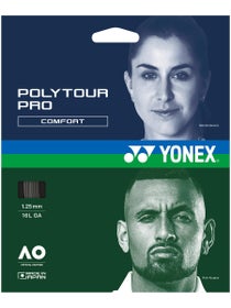 Set de cordaje Yonex Poly Tour Pro 1,25/16L - Negro