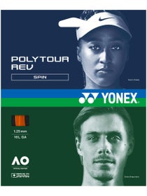 Set de cordaje Yonex Poly Tour REV 1,25/16L - Naranja