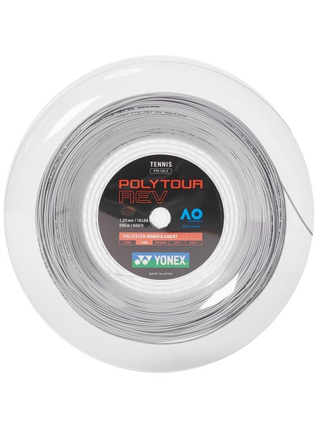 Yonex Poly Tour REV 1.25mm Tennissaite 200m Rolle Weiß