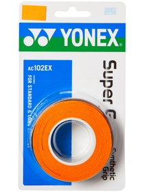 Overgrips Yonex Super Grap - Pack de 3 (Naranja)