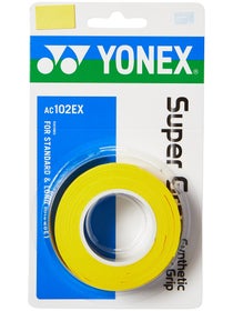 Overgrips Yonex Super Grap - Pack de 3 (Amarillo)