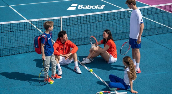 Babolat Lebron Camiseta de Padel Hombre - Orange/Dark Blue