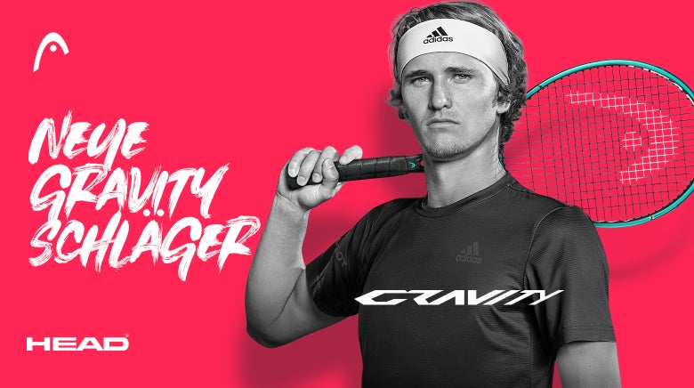 Kauf dir die brandneuen Head Gravity-Schl&auml;ger!