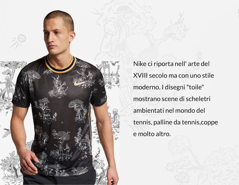 Nike's toile print draws inspiration from classic French design. 